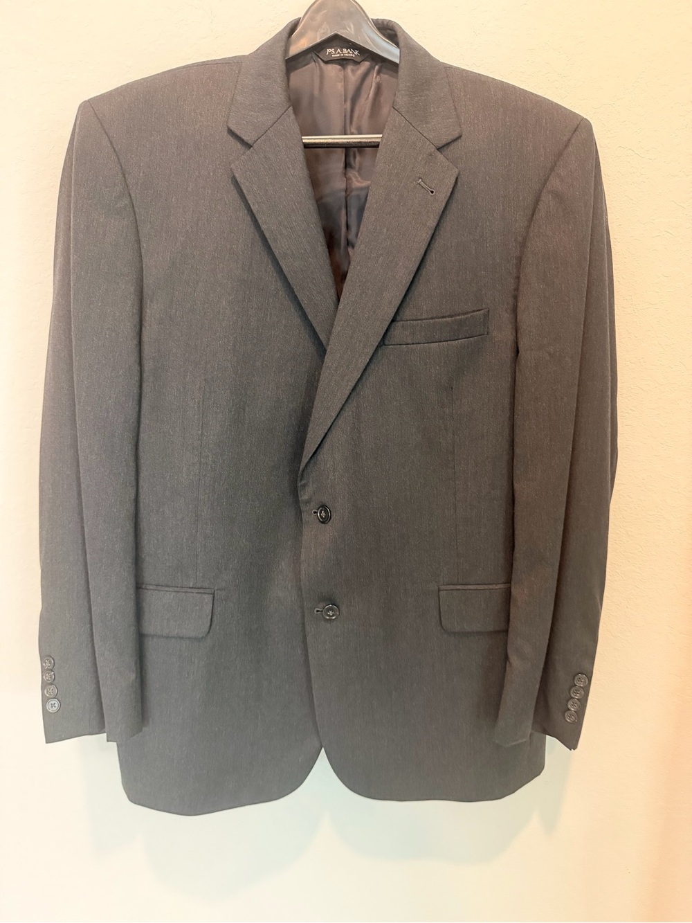 Jos. A. Bank Men's Charcoal Gray Two-Button Suit and pants